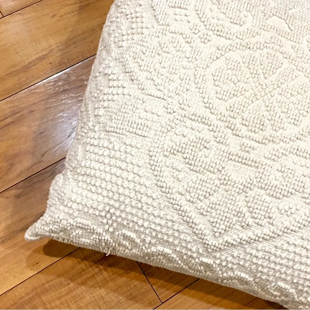 Large tweed cottage core boho over stuffed throw pillow linens home deco…